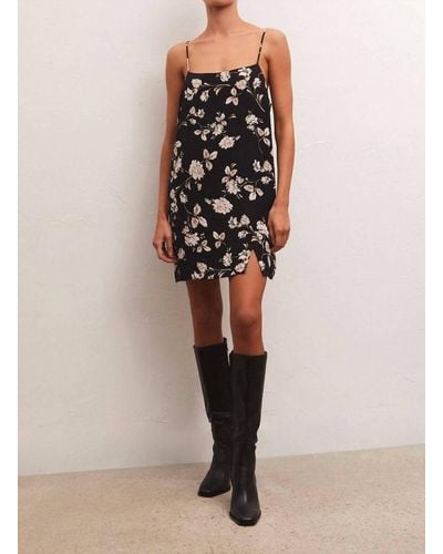 Z Supply Raelynn Floral Mini Dress - Black