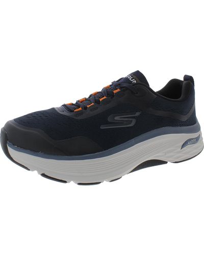 Skechers Arch Support Knit Running & Training Shoes - Black