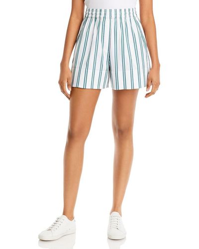 3.1 Phillip Lim Striped Pleated Casual Shorts - Blue