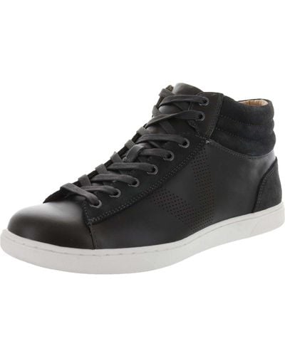 Vionic Malcom Leather Sport High-top Sneakers - Black