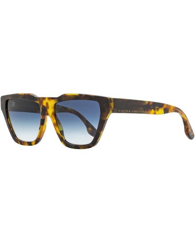 Victoria Beckham Modified Rectangle Sunglasses Vb145s 210 Tortoise 55mm - Black