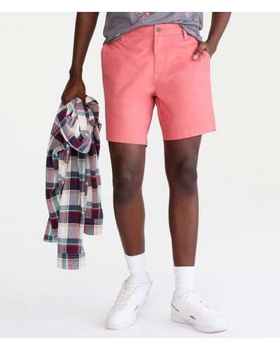 Aéropostale Beach Chino Shorts 7.5" - Pink