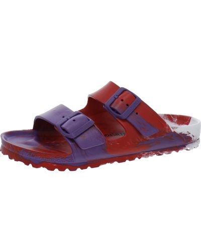 Birkenstock Arizona Eva Tie-dye Buckle Slide Sandals - Red