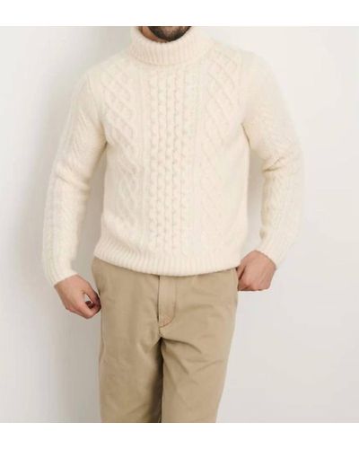 Alex Mill Fisherman Cable Turtleneck - Natural
