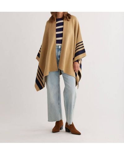 Pendleton Lambswool Knit Blanket Cape - Multicolor