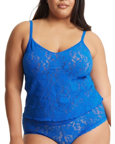 Hanky Panky Plus Size Daily Lace Camisole - Blue