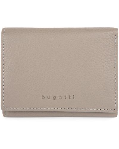 Bugatti Ladies Small Leather Trifold Wallet - Brown