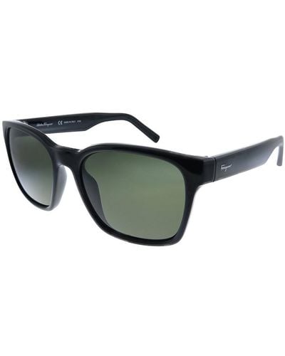 Ferragamo Salvatore Sf 959s 001 55mm Square Sunglasses - Black