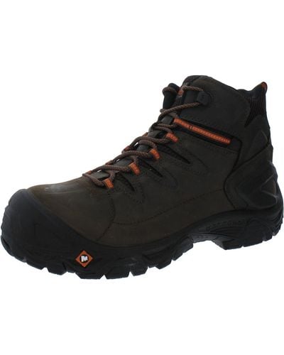 Merrell Strongfield Leather Waterproof Work & Safety Boot - Black