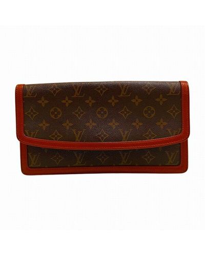 Louis Vuitton Pochette Dame Canvas Clutch Bag (pre-owned) - Brown