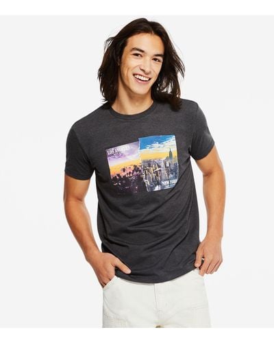 Aéropostale New York Los Angeles Graphic Tee - Gray