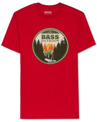 G.H. Bass & Co. Graphic Knit T-shirt - Red