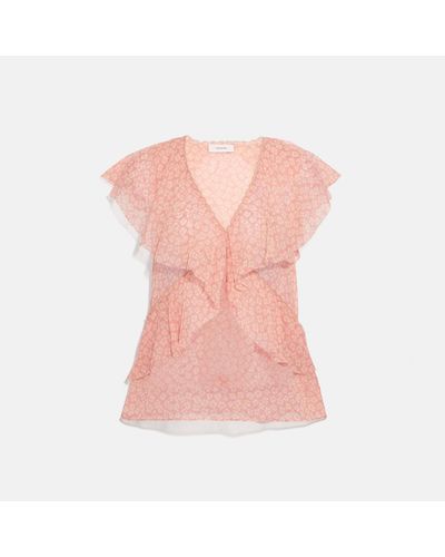 COACH Party Top - Pink