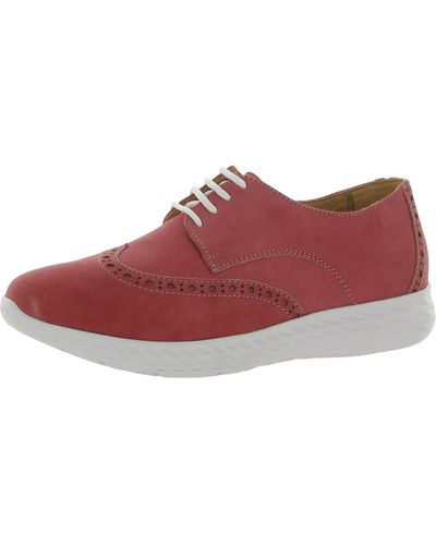 Driver Club USA Raleigh Leather Baroque Oxfords - Red