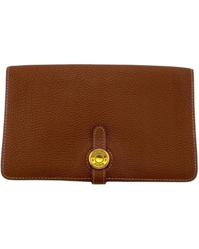 Hermès Dogon Leather Wallet (pre-owned) - Brown