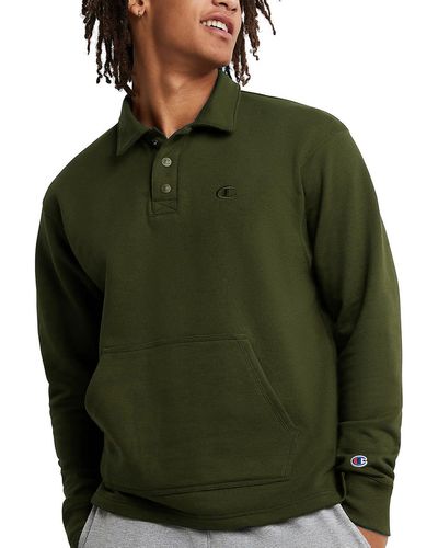 Champion Rugby Collared Sweatshirt - Green