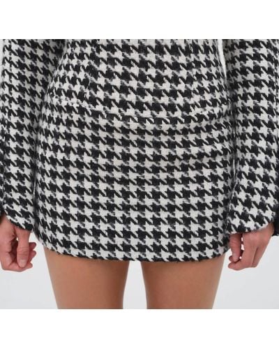 For Love & Lemons Bonnie Mini Skirt - Black