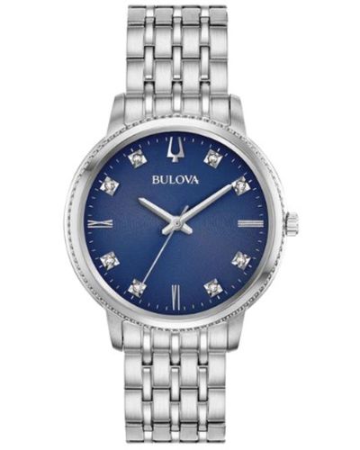 Bulova 32mm Tone Quartz Watch 96p206 - Blue