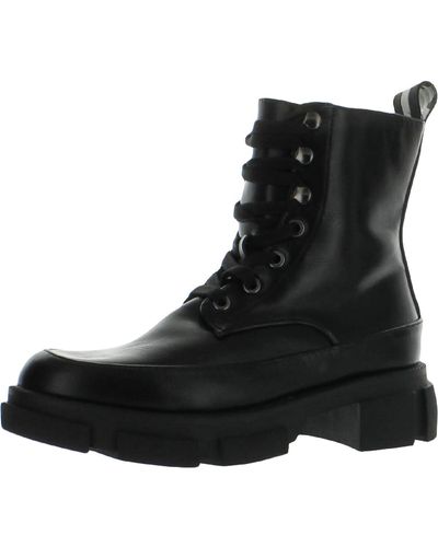 BCBGeneration Ander Pull On Ankle Combat & Lace-up Boots - Black