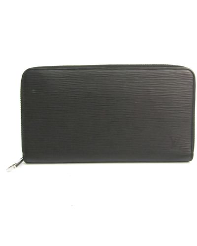 Louis Vuitton Portefeuille Zippy Black Leather Wallet (Pre-Owned