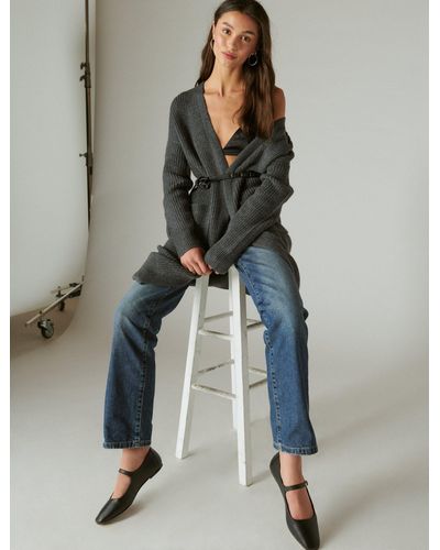 Lucky Brand Duster Cardigan - Gray