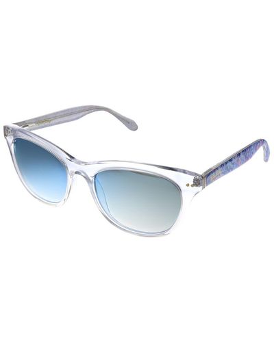 Lilly Pulitzer Lp Miraval Cr Rectangle Sunglasses - Blue