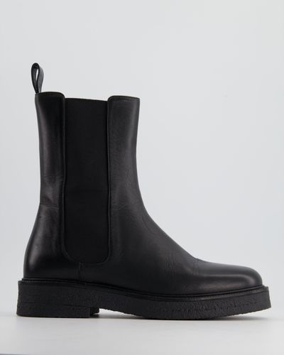 STAUD Leather Chelsea Boots - Black