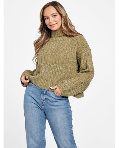 Guess Factory Kelly Turtleneck Sweater - Blue
