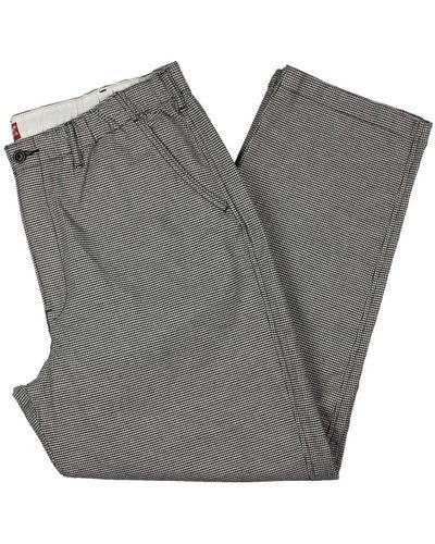 Levi's Houndstooth Tapered Chino Pants - Gray