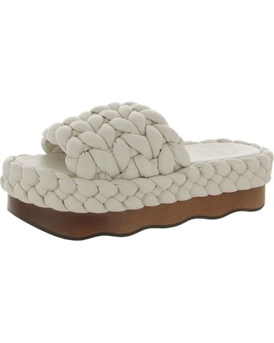 Chloé Bhfo Clog Slip On Wedge Sandals - White