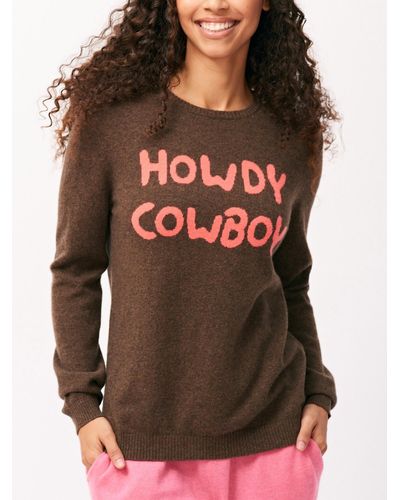 Jumper 1234 Howdy Cowboy Sweater - Brown