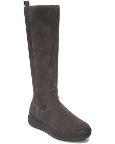 Naturalizer Torence Leather Wedge Knee-high Boots - Brown