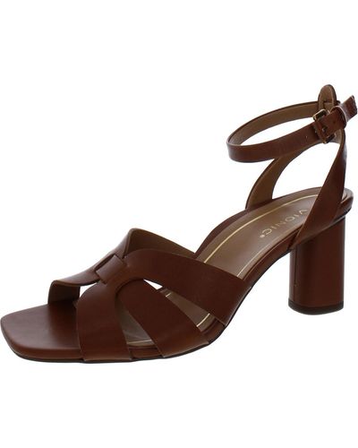 Vionic Marrin Leather Dressy Heels - Brown