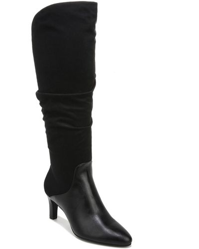 LifeStride Glory Faux Suede Tall Knee-high Boots - Black