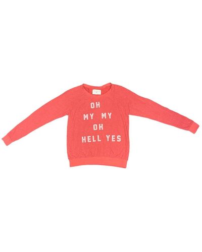 Sol Angeles Hell Yes Pullover - Red