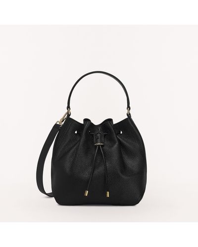 Furla Atena Bucket Bag Mini - Black