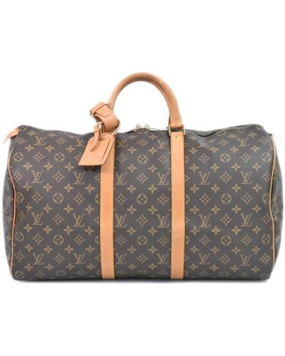 Louis Vuitton Keepall 50 Canvas Travel Bag (pre-owned) - Black