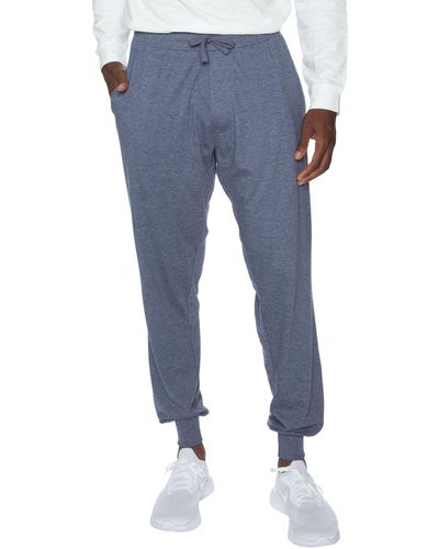 Unsimply Stitched Super Light Weight Cuffed Lounge Pant - Blue
