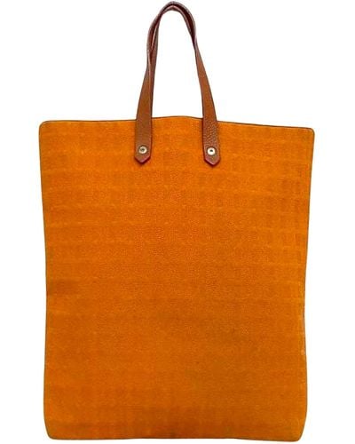 Hermès Ahmedabad Canvas Tote Bag (pre-owned) - Orange