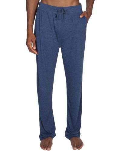 Unsimply Stitched Poly Viscose Lounge Pant - Blue
