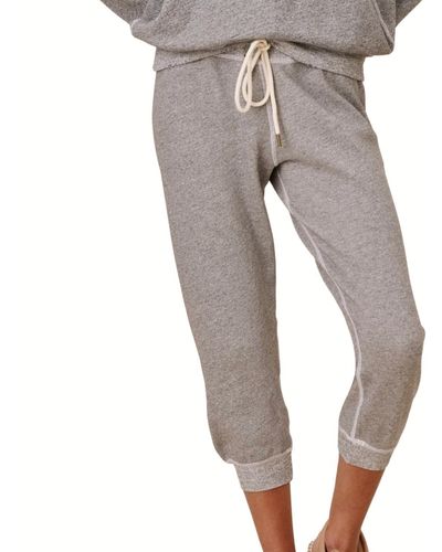 The Great Cropped Sweatpant - Gray