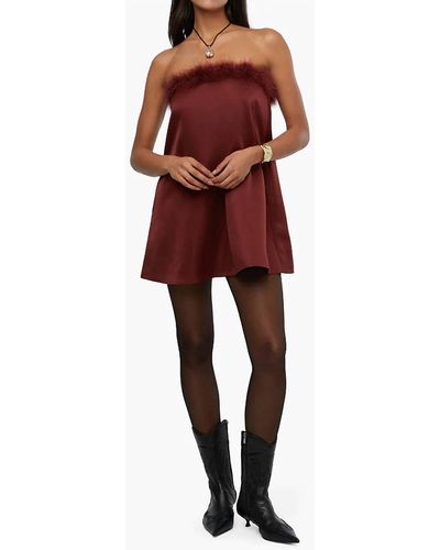 WeWoreWhat Strapless Mini Dress - Red