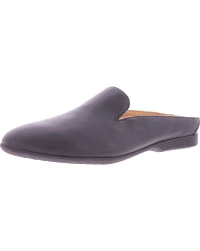 Dansko Lexie Milled Nappa Leather Slip On Mules - Purple