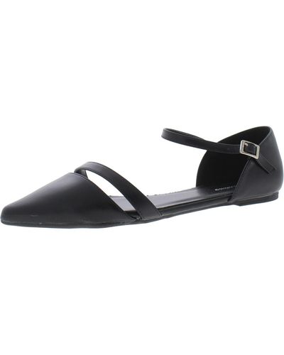 Mio Marino Pointed Toe Ankle Strap D'orsay - Black