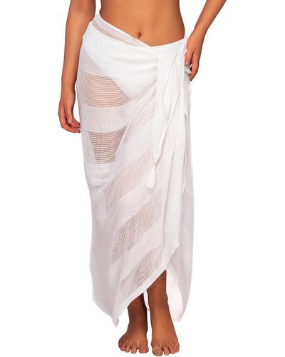 Sunsets Paradise Pareo Cover-up - White