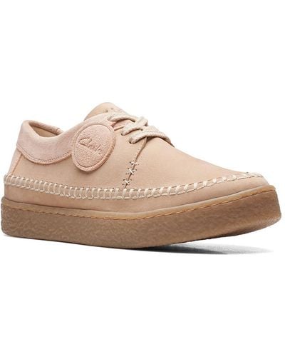 Clarks Bableigh Weave Leather Lifestyle Casual And Fashion Sneakers - Natural