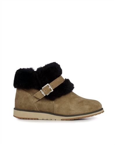 EMU Oxley Fur Cuff Boot - Black