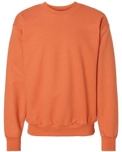 Hanes Ultimate Cotton Crewneck Sweatshirt - Orange