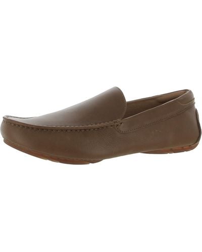 Gentle Souls Nyle Leather Driving Loafers - Brown