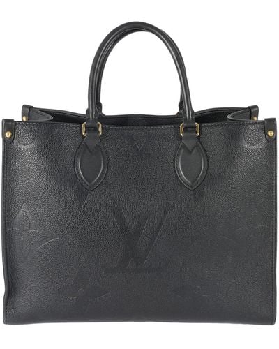 Louis Vuitton Monogram Empreinte Giant Onthego Mm - Black